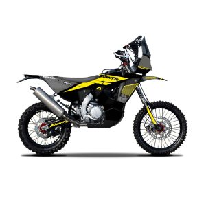 Kit déco Motocross – FANTIC – 450 RALLYE – 2DR4 – BLACK & YELLOW