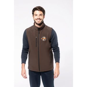 BODYWARMER SOFTSHELL HOMME KARIBAN 300G – BRODÉ – K403