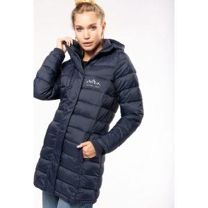 PARKA DOUDOUNE LEGERE A CAPUCHE FEMME KARIBAN – BRODÉ – K6129