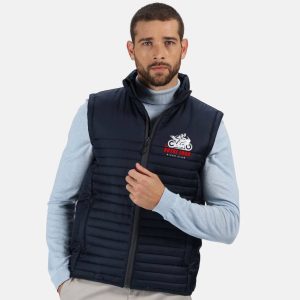 BODYWARMER MATELASSÉ EN POLYESTER RECYCLÉ – BRODÉ 160G – 100% POLYESTER – RGA861