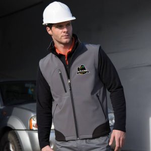 BODYWARMER SOFTSHELL HOMME RESULT 345G – BRODÉ – RS123