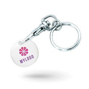 PORTE-CLÉS JETON DE CADDIE PERSONNALISÉ ABS IMPRIMÉ